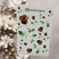 Journal sticker - red roses