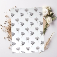 Journal stickers - set stoffige bloemen