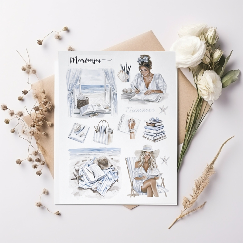 Journal sticker - Summer Breeze