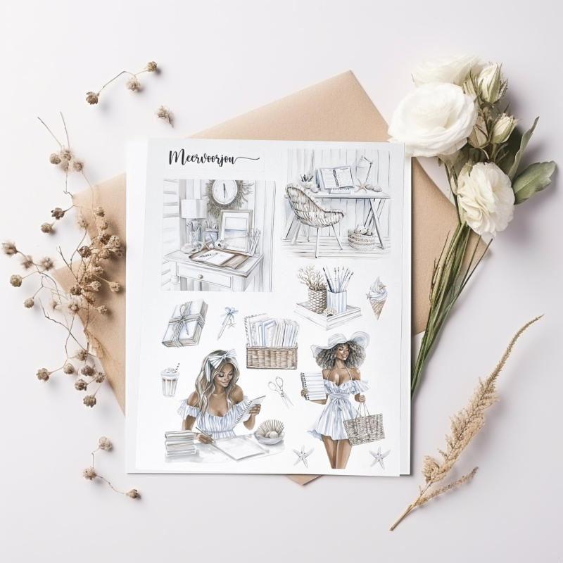 Journal sticker - Summer Breeze 01
